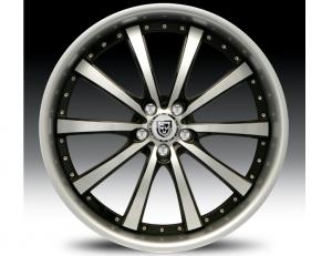 Janta Lexani LSS-10 Black & Silver Wheel 22"