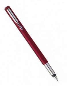 Stilou rosu, cu accesorii cromate, PARKER Vector Standard