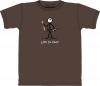 Tricou life is crap deep brown