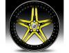 Janta lexani lx-15 black & yellow wheel