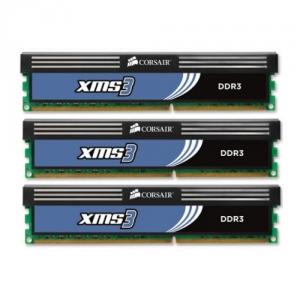 Kit Triple Channel Corsair 6GB (3 x 2GB), DDR3, 1333MHz