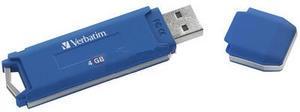 USB Verbatim Retractable Blue 4GB
