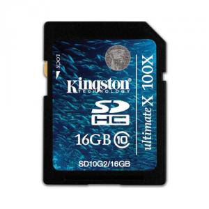 Card de memorie Kingston SDHC 16GB, Class 10