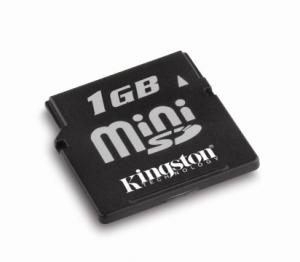 Card memorie Kingston 1024 MB miniSD