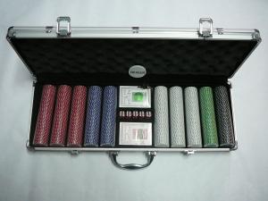 Set de poker 500 jetoane SUITED 11.5 g, neinscriptionate
