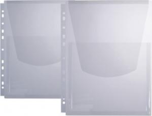 Folie protectie documente cu burduf 20mm, A4, cu clapa verticala