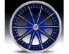 Janta lexani cs2 blue & chrome wheel