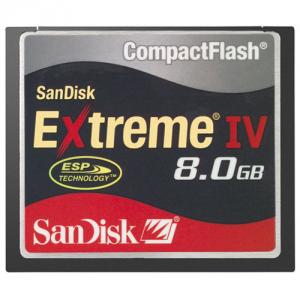 Card memorie SanDisk Compact Flash ExtremeIV 8GB, SDCFX4-8192