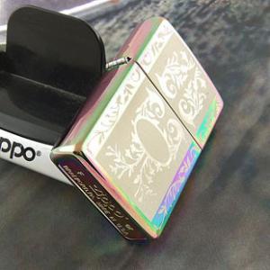 Bricheta Zippo Engraved Filigree Spectrum