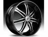 Janta lexani lx-7 black machined wheel