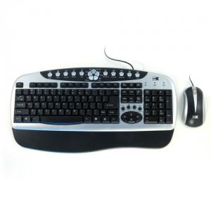 Kit tastatura + mouse optic Serioux SRXMKM-5000, PS/2, negru/arg