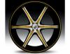 Janta lexani lx-6 gold & black wheel