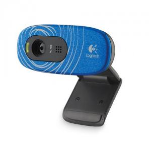Camera web Logitech C270, USB 2.0, Blue Swirl