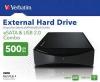 Hard disk extern verbatim 500 gb usb