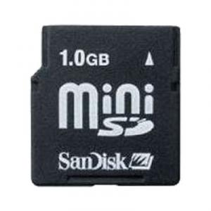 Card memorie sandisk minisd 1gb