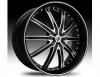 Janta lexani lx-20 black machined wheel 20"