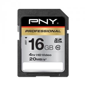 Card de memorie PNY, SDHC, 16GB, Clasa 10