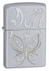 Bricheta zippo golden butterfly