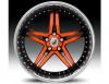 Janta lexani lx-15 black & orange wheel 20"