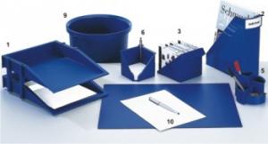 Dispencer magnetic pentru agrafe de birou HELIT Linear - albastr