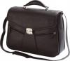 Geanta laptop 15,4", piele neagra,