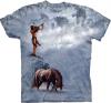 Tricou Horses Indian and Nature