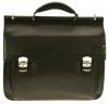 Geanta laptop 17", piele neagra,