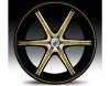 Janta lexani lx-6 gold & black wheel 24"