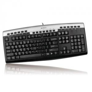 Tastatura A4tech KR-86, PS/2, Argintiu/Negru