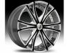 Janta lexani lx-12 black & chrome wheel
