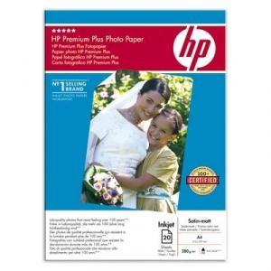 Hartie foto A4, 280 g/mp, 20 coli/top, mat-satinat, HP Premium P