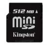 Card memorie Kingston 512MB miniSD