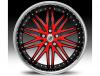 Janta lexani lx-10 black & red wheel 20"