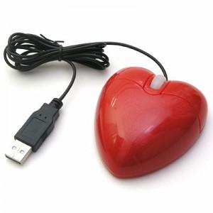 Gadget Mouse optic in forma de inima