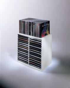 Stand pt. 48 CD/DVD-uri, gri deschis, FELLOWES