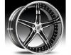 Janta lexani lt-705 black & chrome wheel 19"