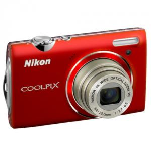 Aparat foto digital Nikon Coolpix S5100, rosu