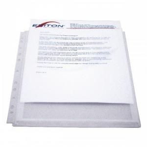 Folie protectie documente cu burduf 20mm, A4, 10/set, EXITON