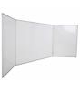 Whiteboard triptic nemagnetic, rama aluminiu, 5