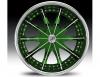 Janta Lexani CS2 Green & Chrome Wheel 21"