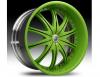 Janta Lexani CS2 Green & Black Wheel 21"