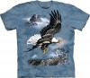 Tricou eagle & mountain blue