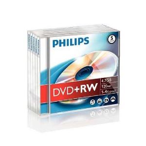 DVD-RW 4.7GB, Jewelcase, 4x, PHILIPS