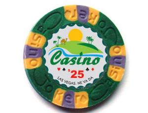 Jeton Joker Casino 9g - Verde valoarea 25