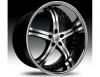 Janta lexani lss-5 black & chrome wheel 20"