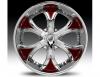 Janta Lexani Dial Chrome & Red Wheel 24"