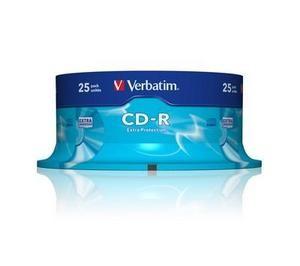 CD-R, 700MB, 52X, 25 buc/bulk, VERBATIM Extra Protection