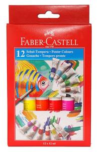 Set 12 culori tempera Faber-Castell