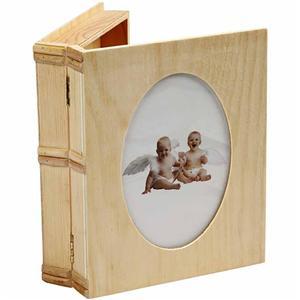 Cutie din lemn cu capac (stil carte)
