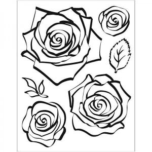 Sabloane stampile 3D Rose